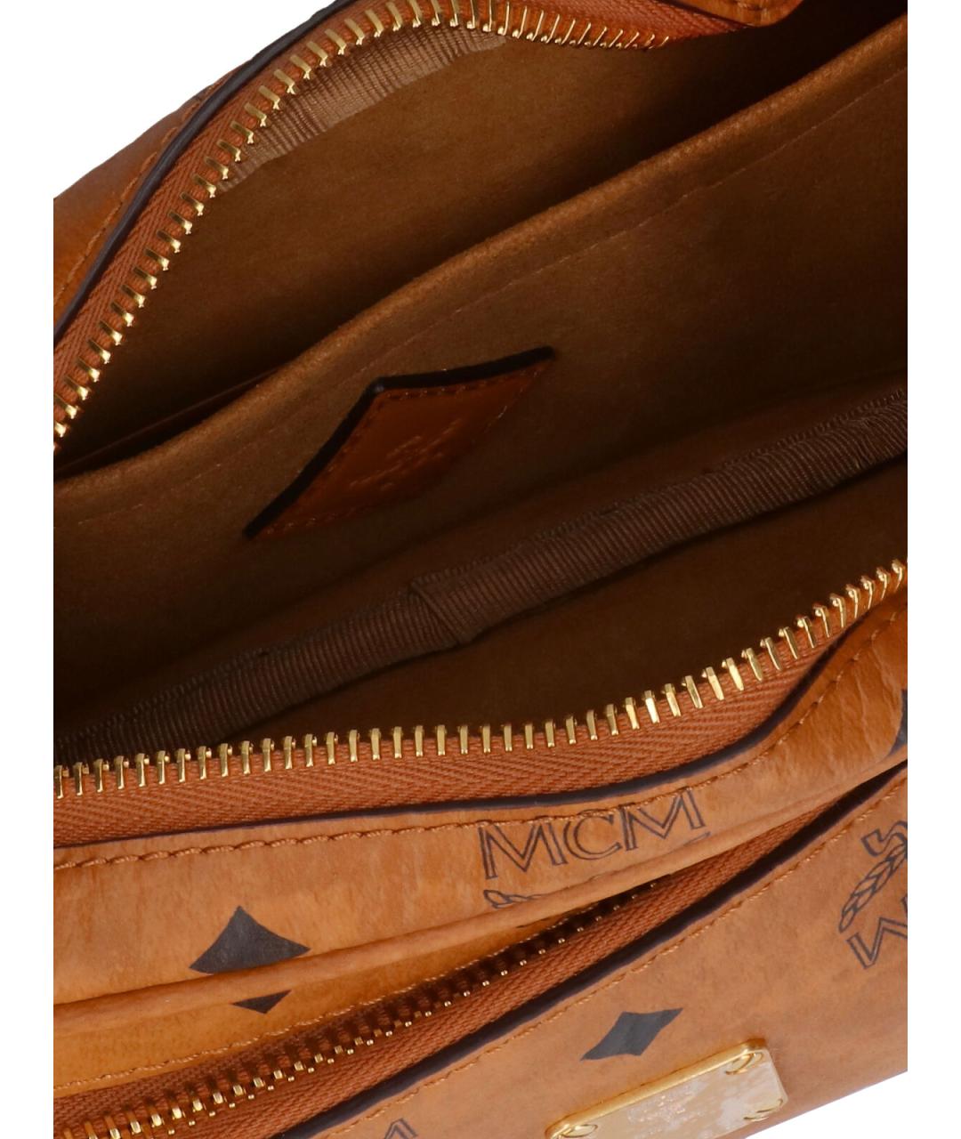 MCM Коричневая сумка на плечо из искусственной кожи, фото 4