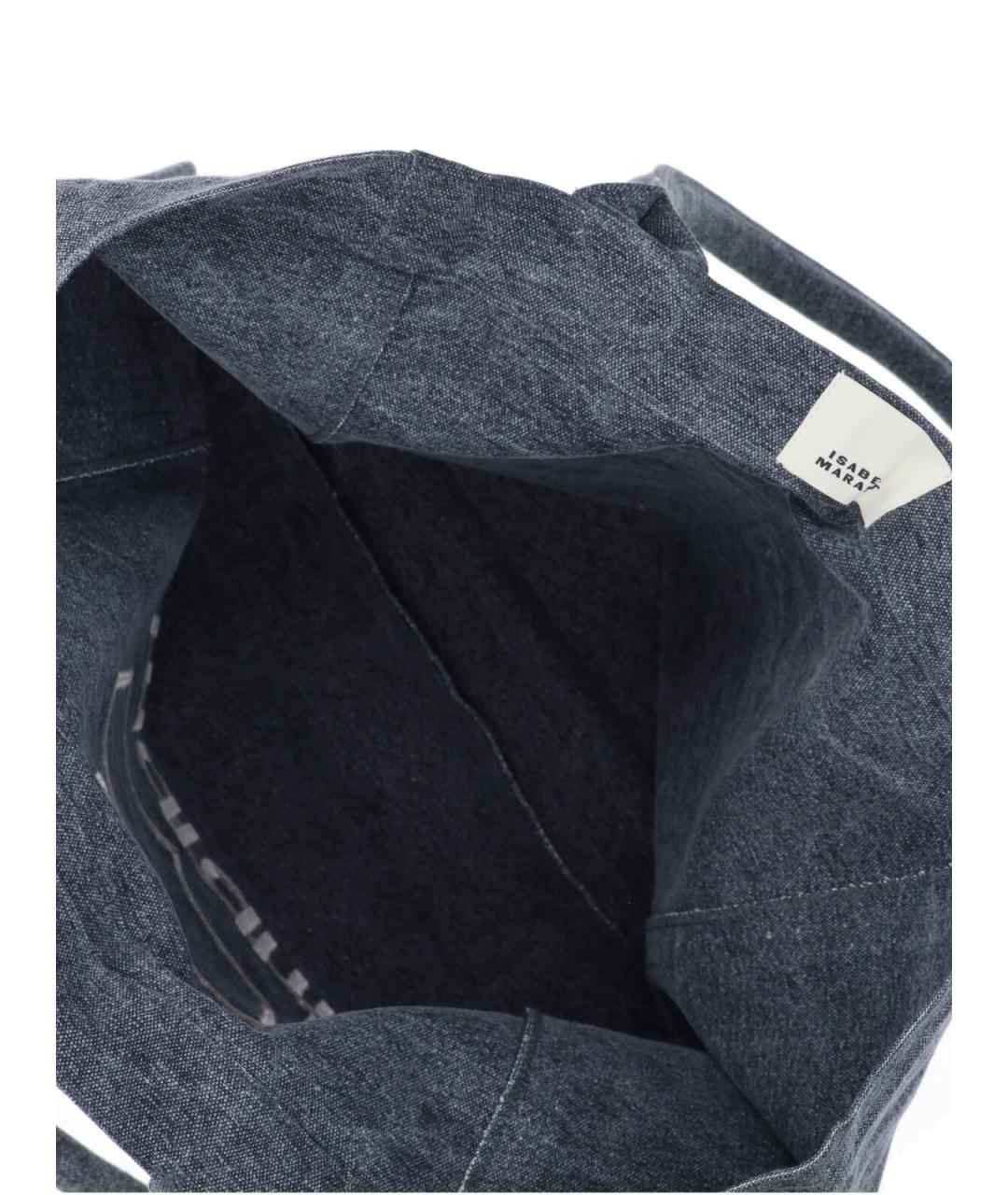 ISABEL MARANT Серая хлопковая сумка тоут, фото 4