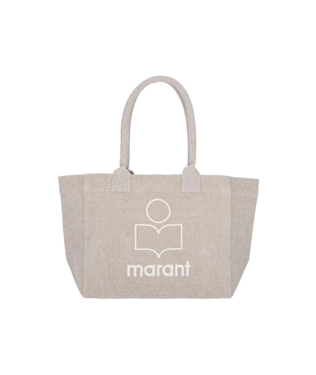 ISABEL MARANT Бежевая хлопковая сумка тоут, фото 1