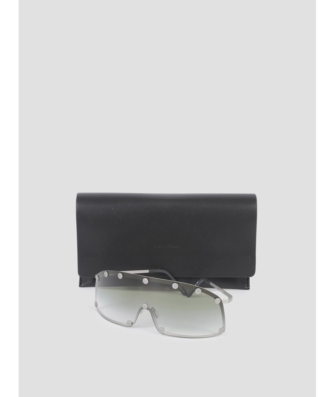 RICK OWENS Серебряные солнцезащитные очки, фото 2