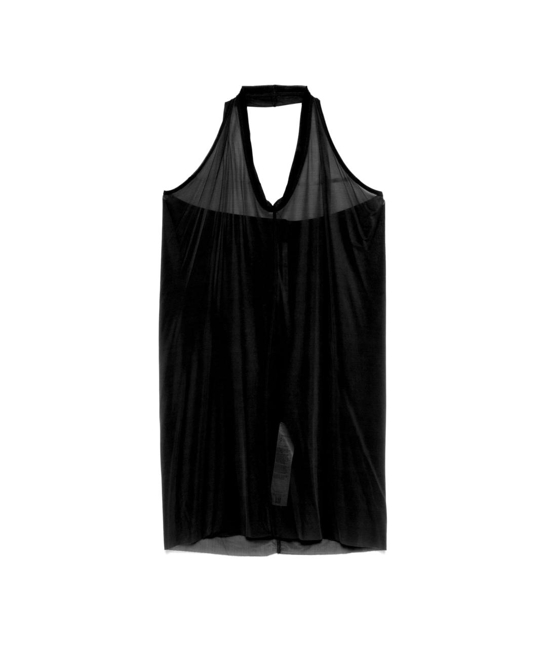 RICK OWENS Черная вискозная майка, фото 1