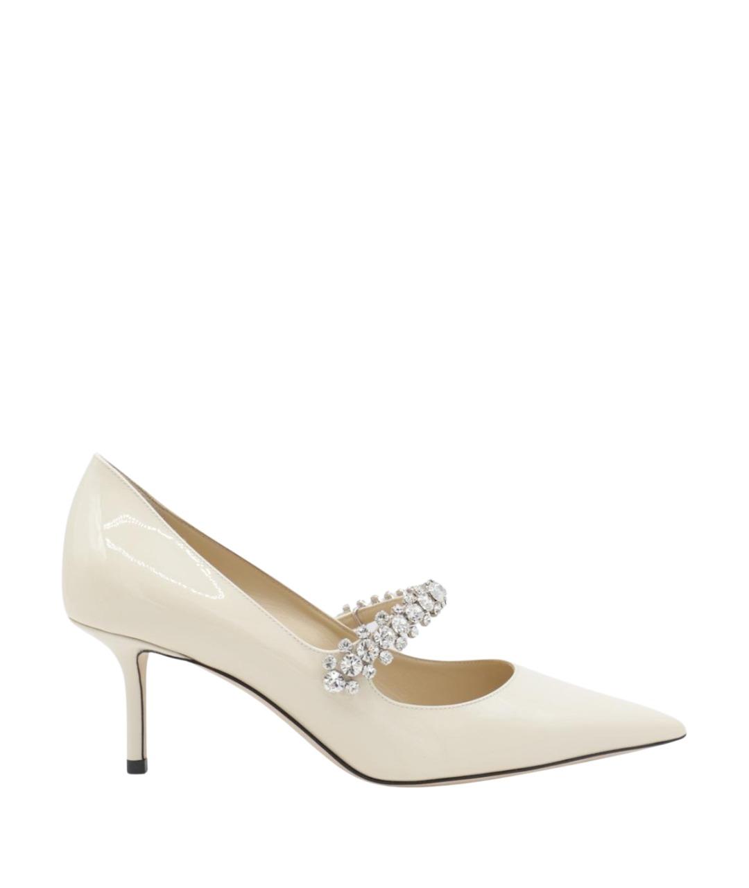 JIMMY CHOO Белые кожаные туфли, фото 1