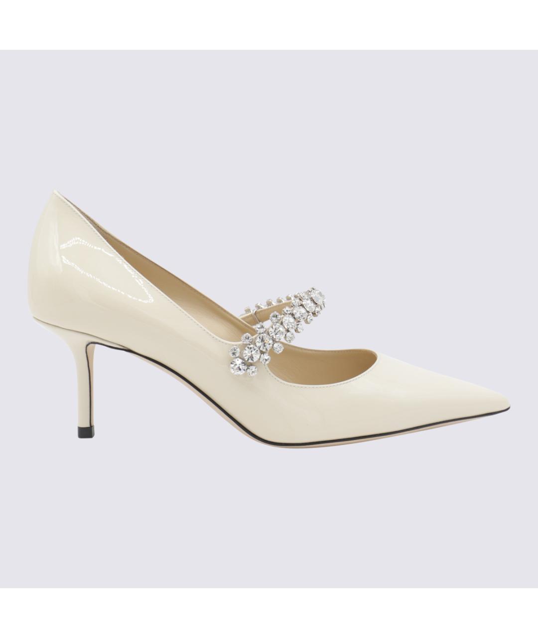 JIMMY CHOO Белые кожаные туфли, фото 3