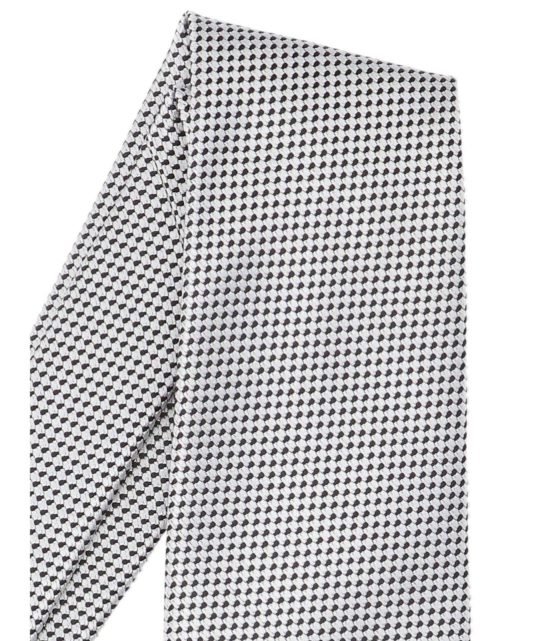 TOM FORD Серебрянный шелковый галстук, фото 2
