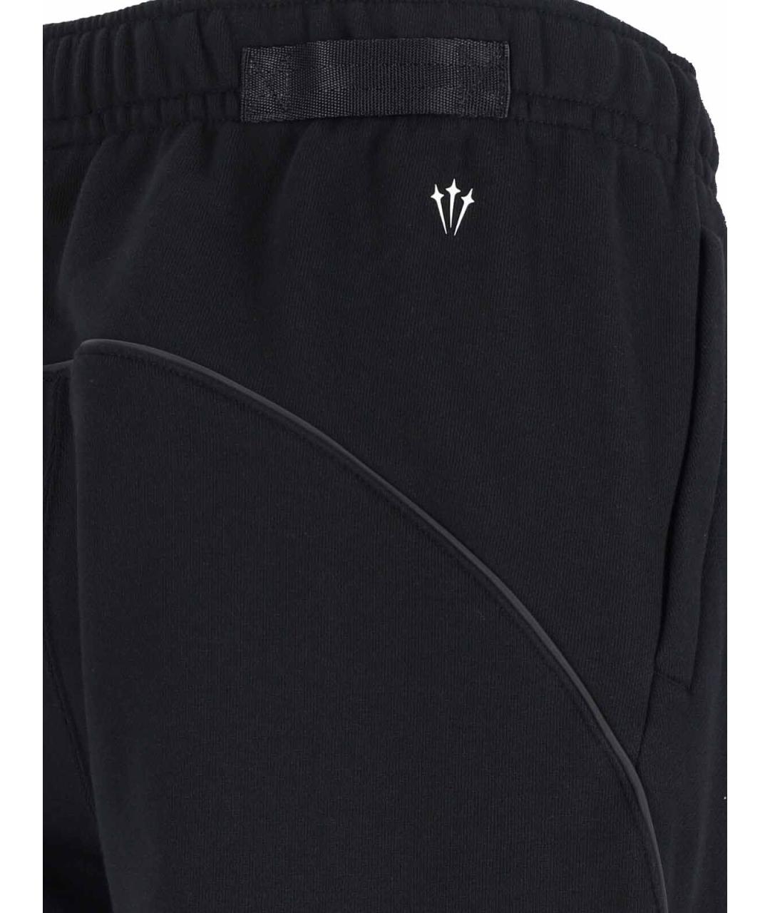 NIKE Черные полиэстеровые повседневные брюки, фото 4
