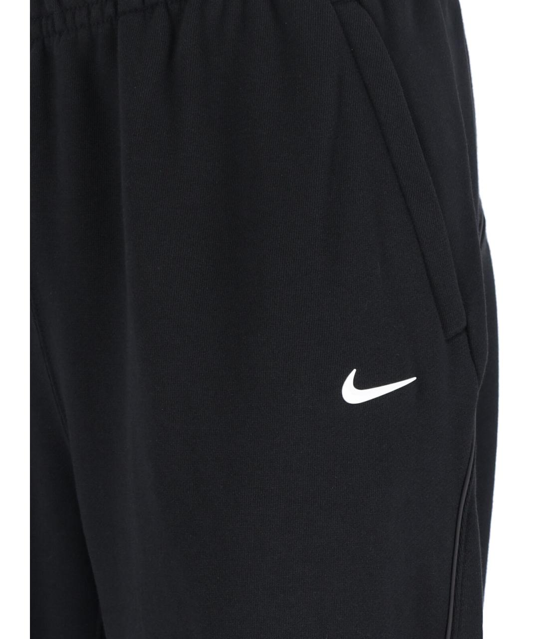 NIKE Черные полиэстеровые повседневные брюки, фото 5