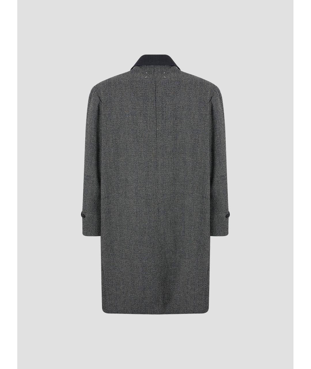 MAISON MARGIELA Серое шерстяное пальто, фото 2