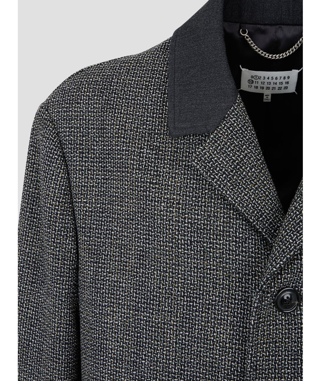 MAISON MARGIELA Серое шерстяное пальто, фото 3