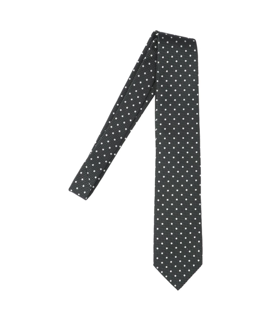 TOM FORD Зеленый шелковый галстук, фото 1