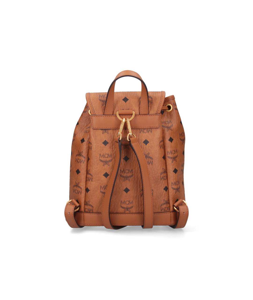MCM Коричневый рюкзак из искусственной кожи, фото 3