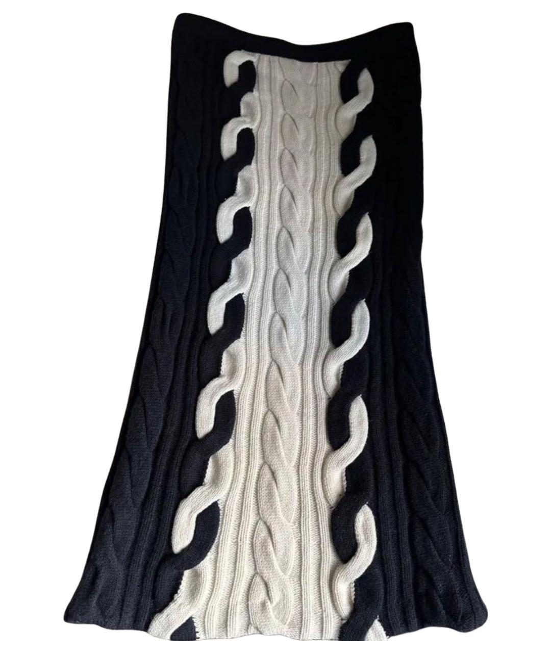 CHRISTIAN DIOR Мульти шерстяная юбка макси, фото 1