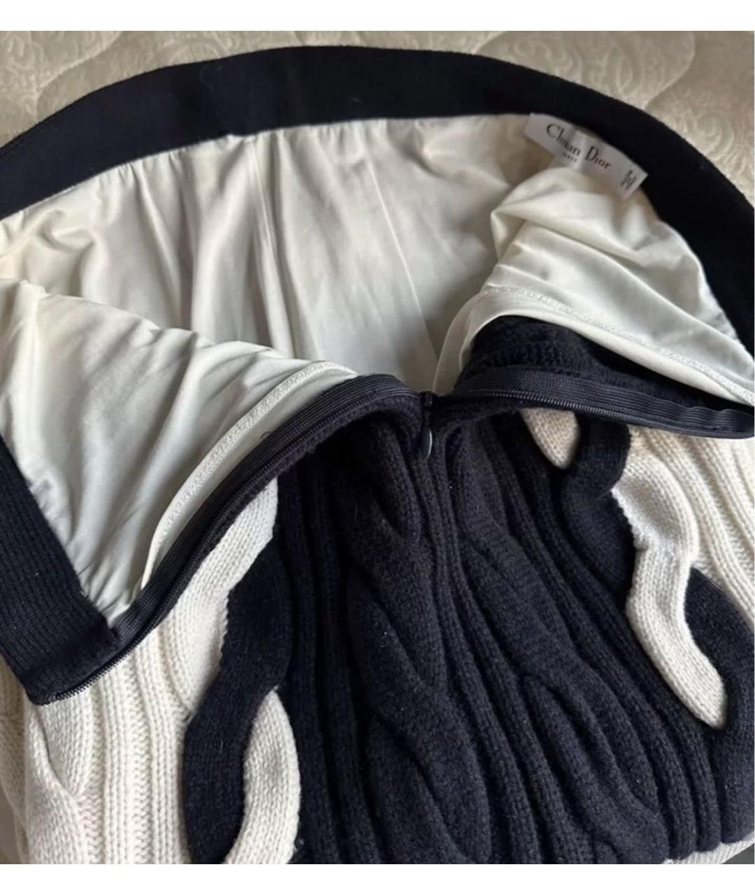 CHRISTIAN DIOR Мульти шерстяная юбка макси, фото 3