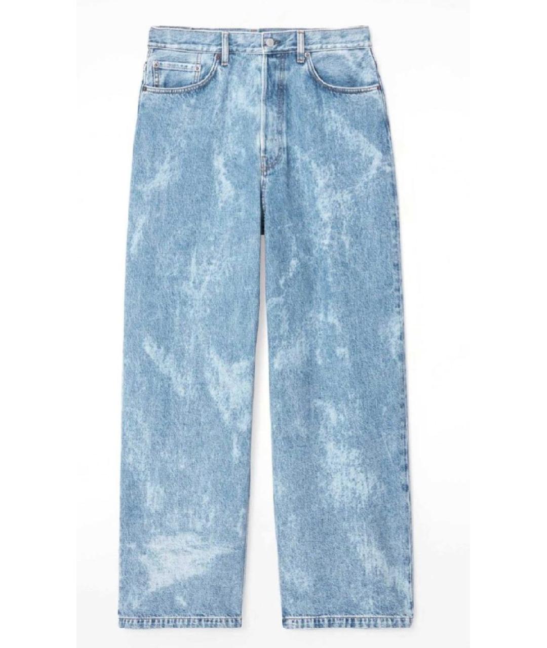 COS Голубые хлопковые прямые джинсы, фото 6