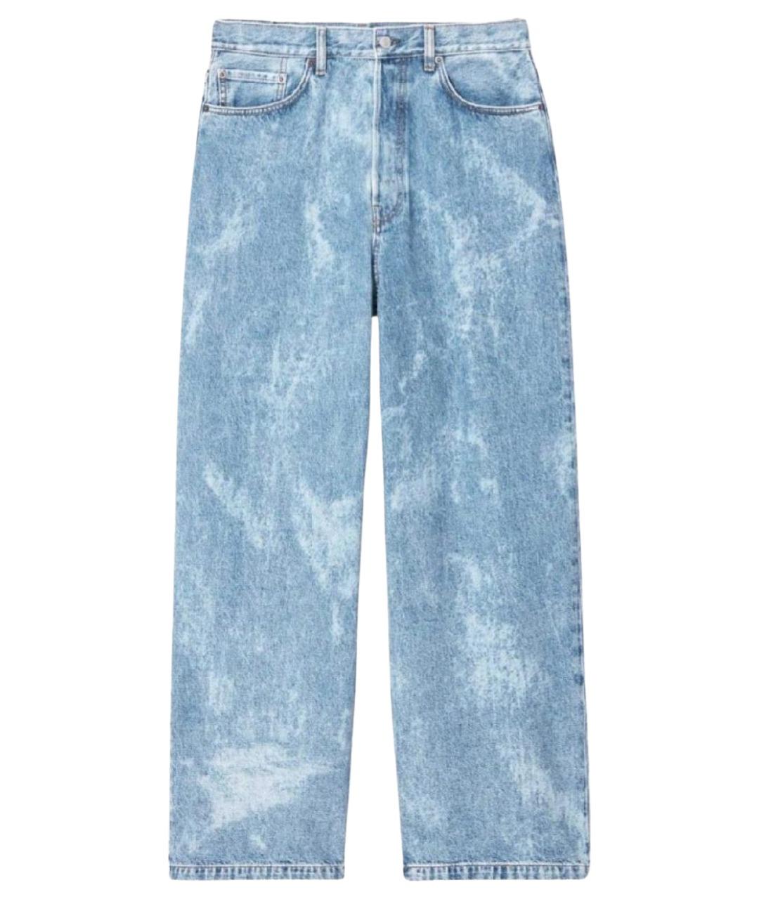 COS Голубые хлопковые прямые джинсы, фото 1