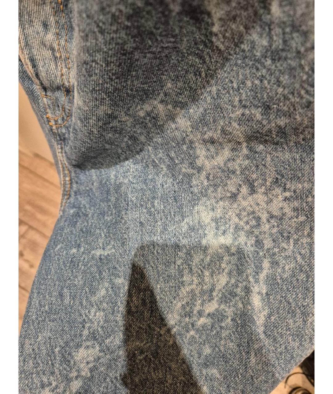 COS Голубые хлопковые прямые джинсы, фото 5