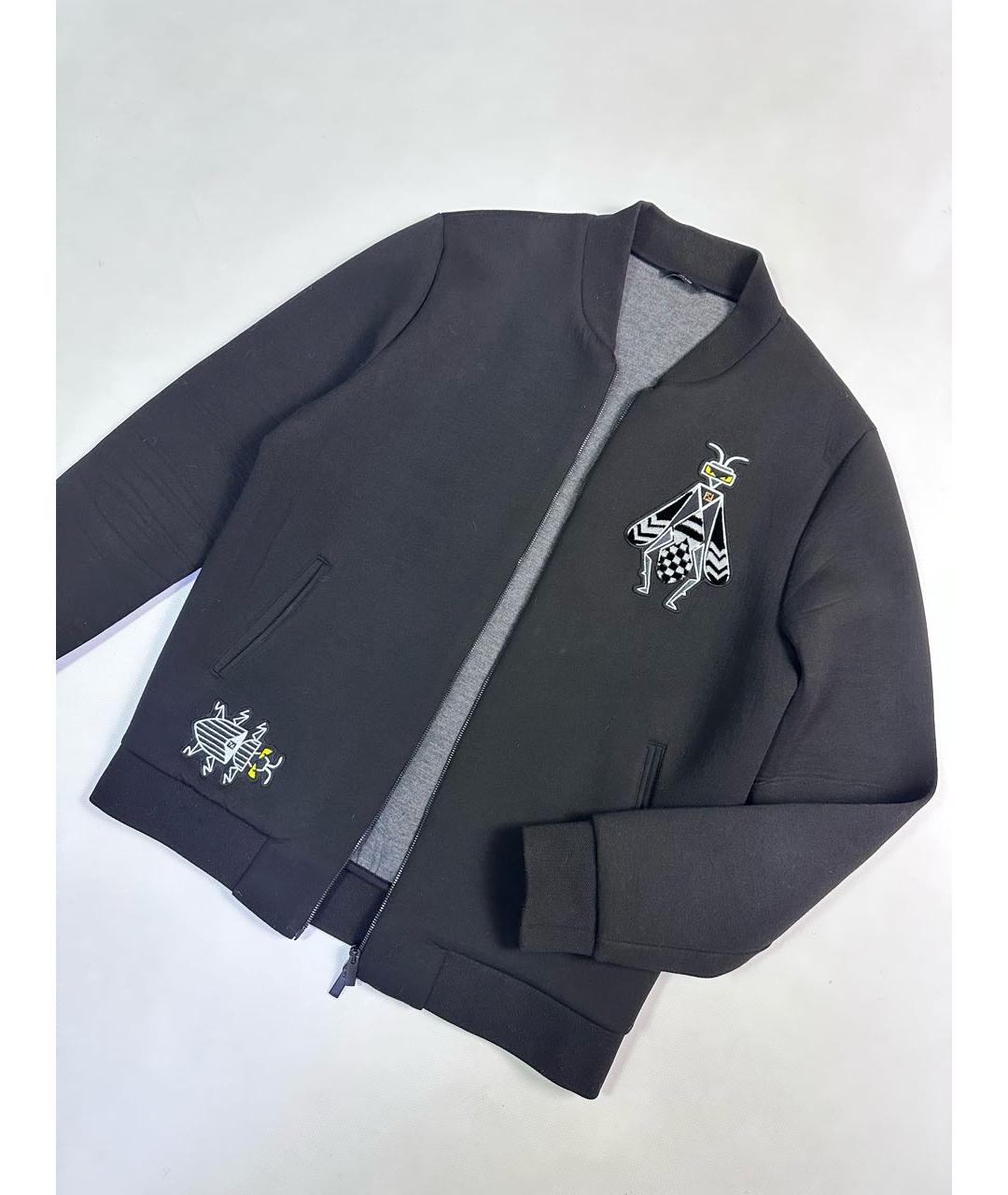 FENDI Черная вискозная куртка, фото 2