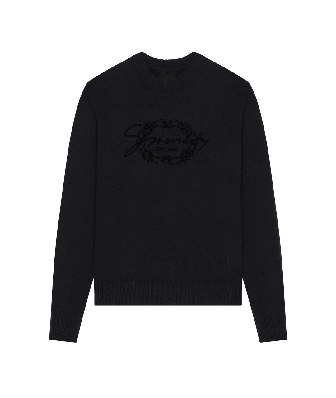 GIVENCHY Черный шерстяной джемпер / свитер, фото 1