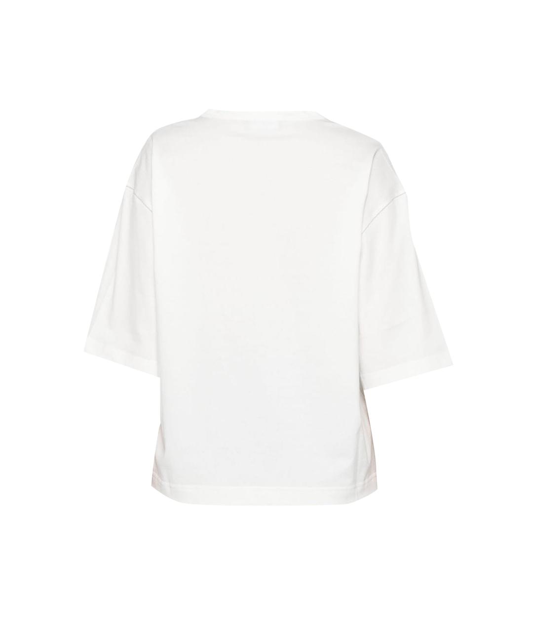 FABIANA FILIPPI Белая хлопковая футболка, фото 2