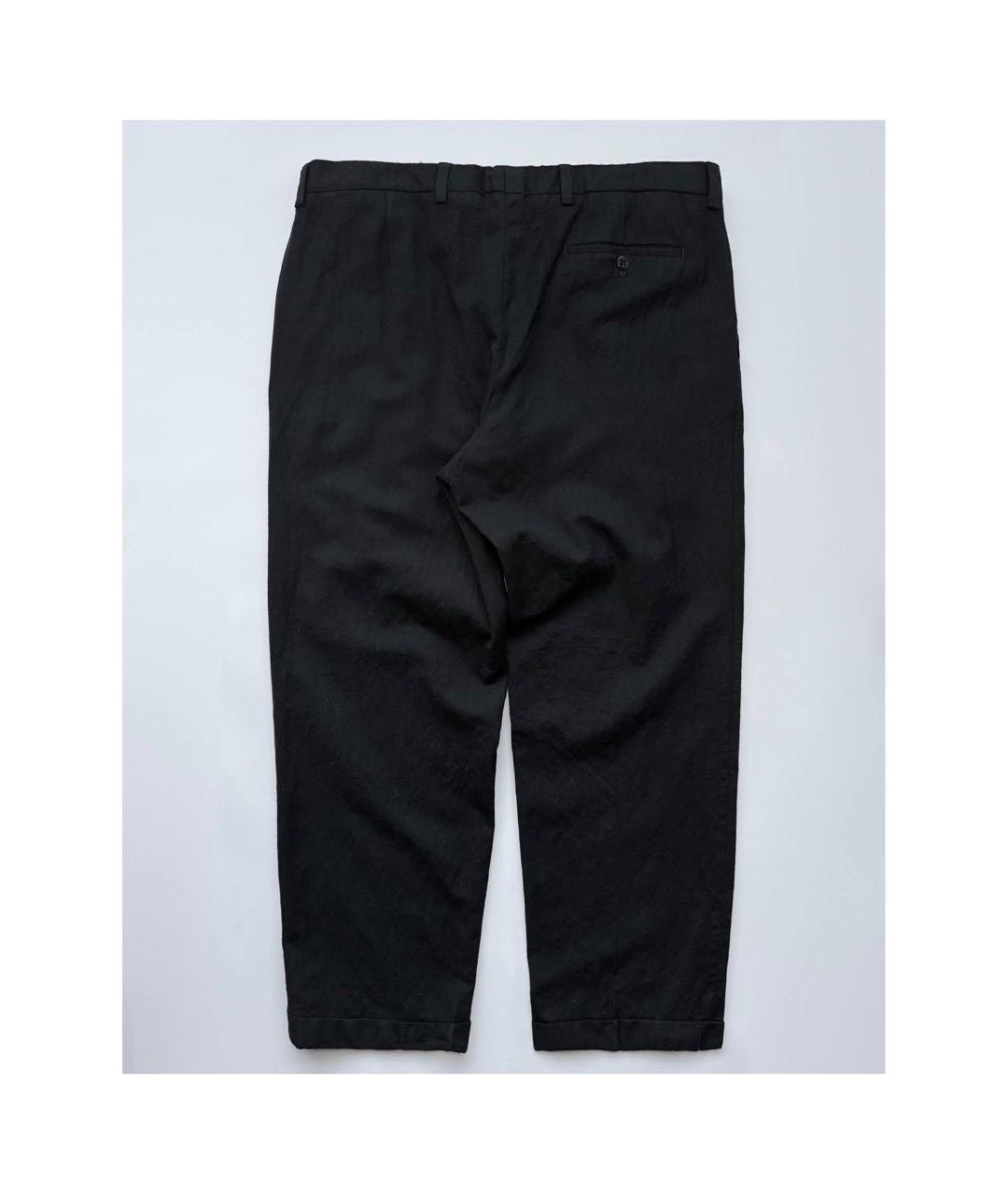 BURBERRY Темно-синие шерстяные повседневные брюки, фото 2