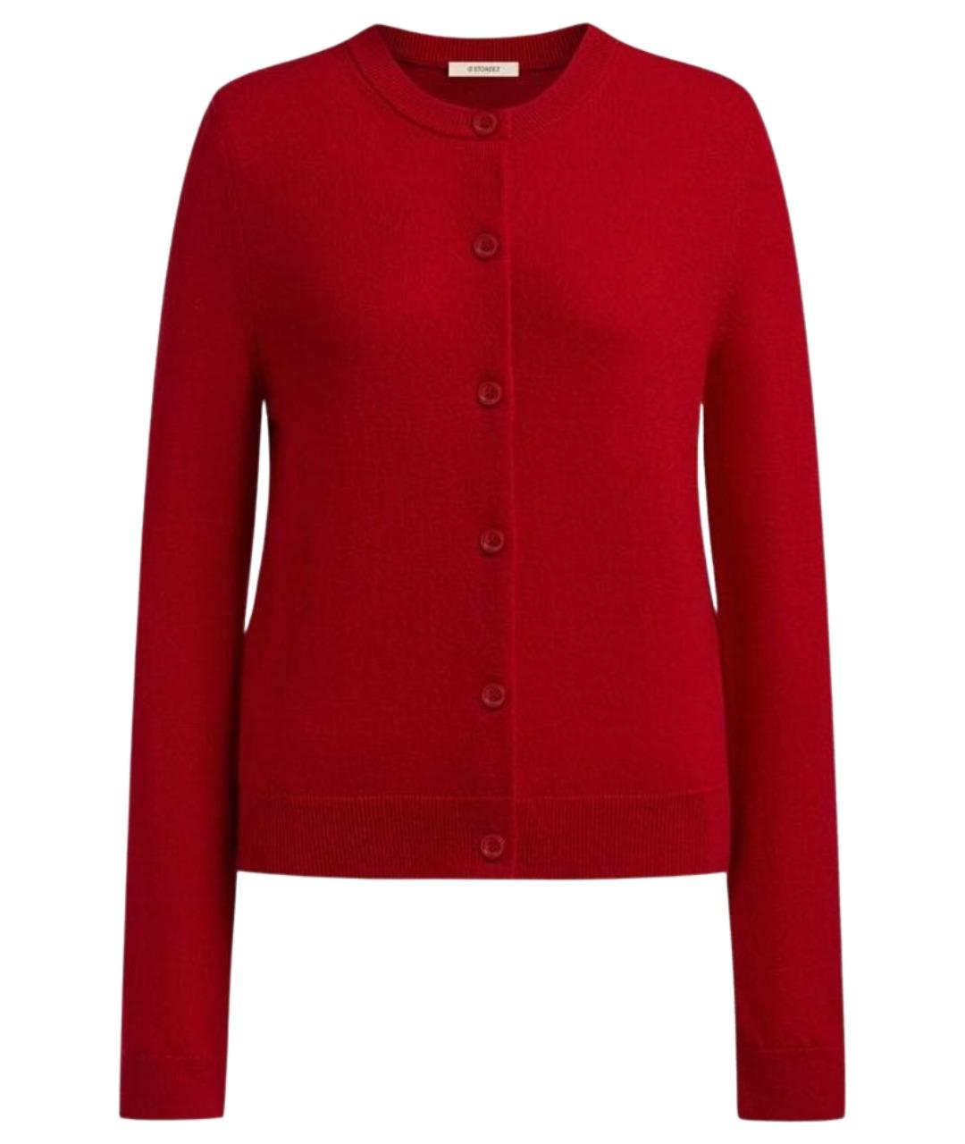 12 STOREEZ Красный шерстяной кардиган, фото 1