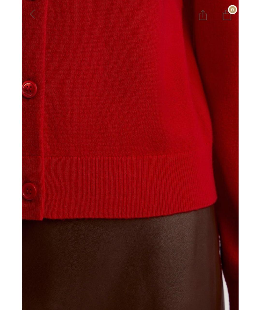 12 STOREEZ Красный шерстяной кардиган, фото 3
