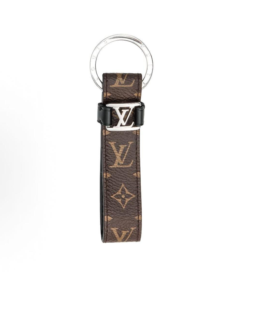 LOUIS VUITTON Коричневый брелок, фото 4