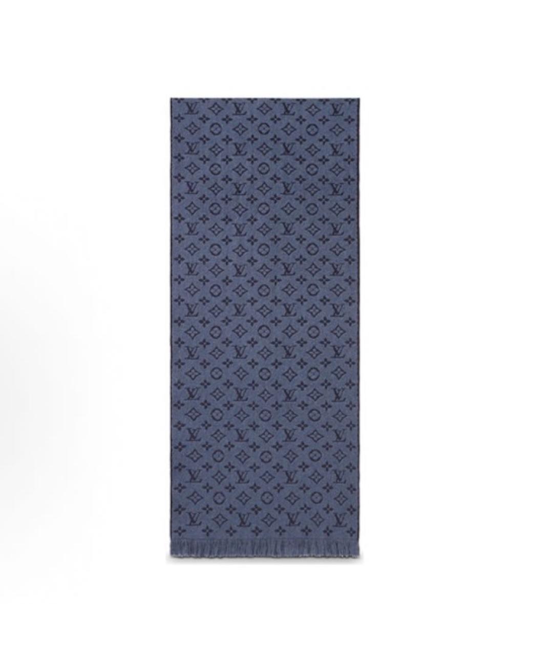LOUIS VUITTON Темно-синий платок, фото 2