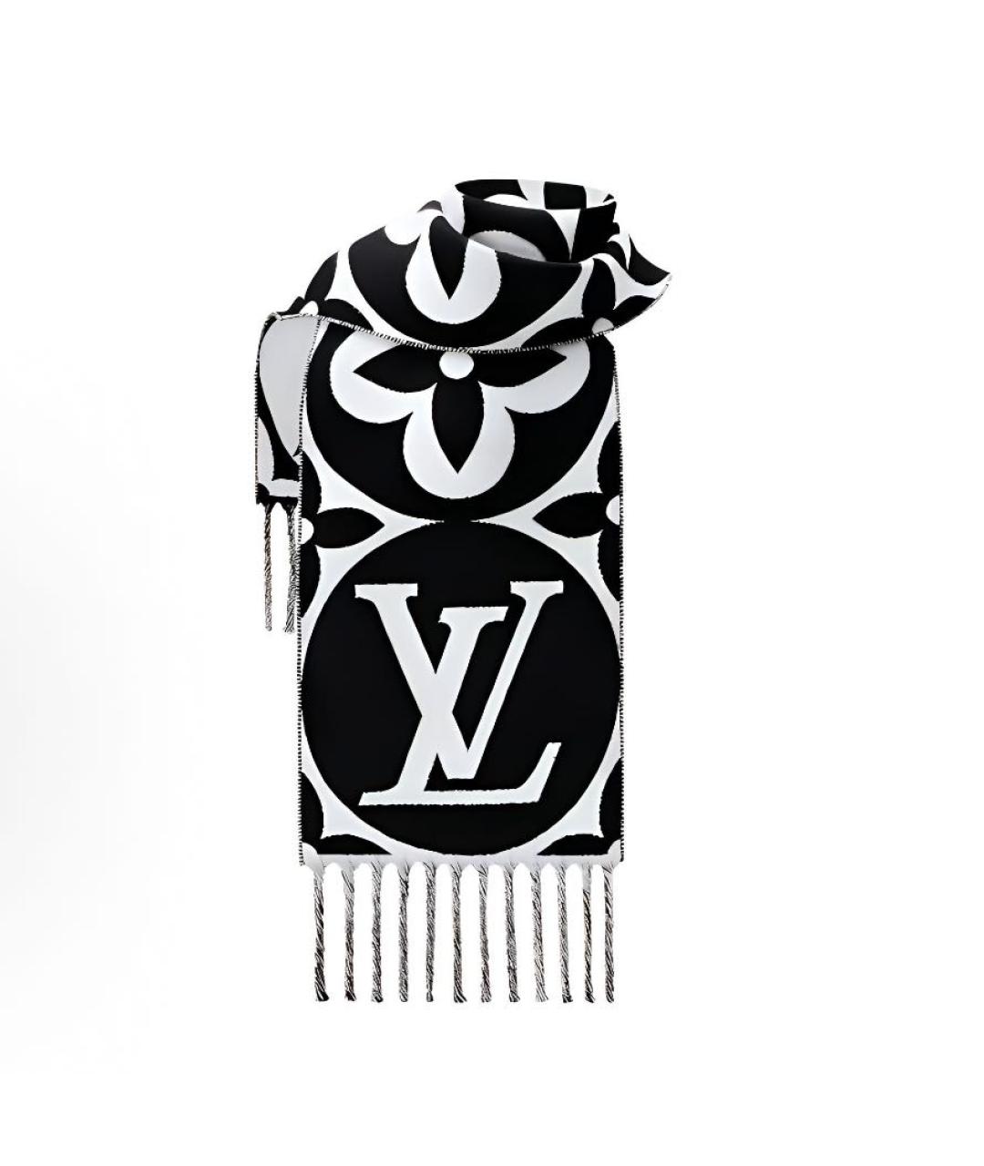 LOUIS VUITTON Черный шарф, фото 2