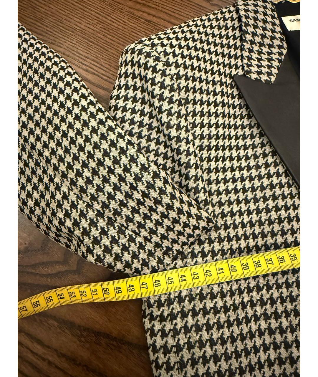 SAINT LAURENT Серый шерстяной жакет/пиджак, фото 6