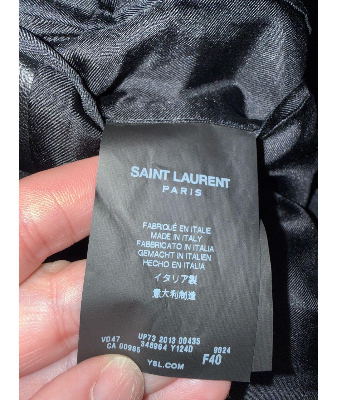 SAINT LAURENT Серый шерстяной жакет/пиджак, фото 5