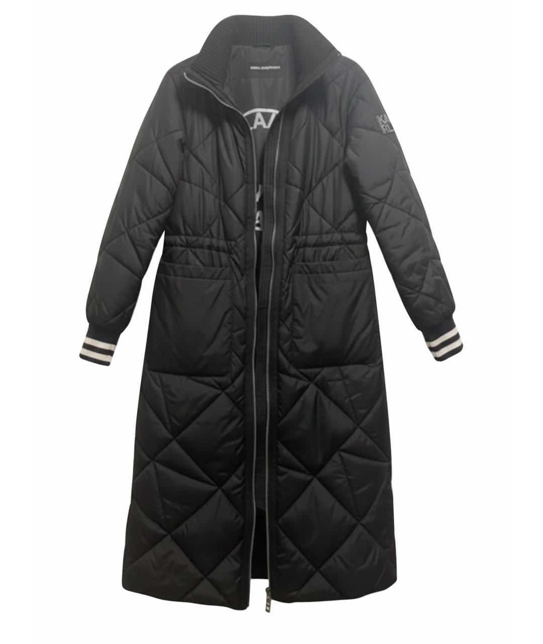 KARL LAGERFELD Черный полиэстеровый тренч/плащ, фото 1