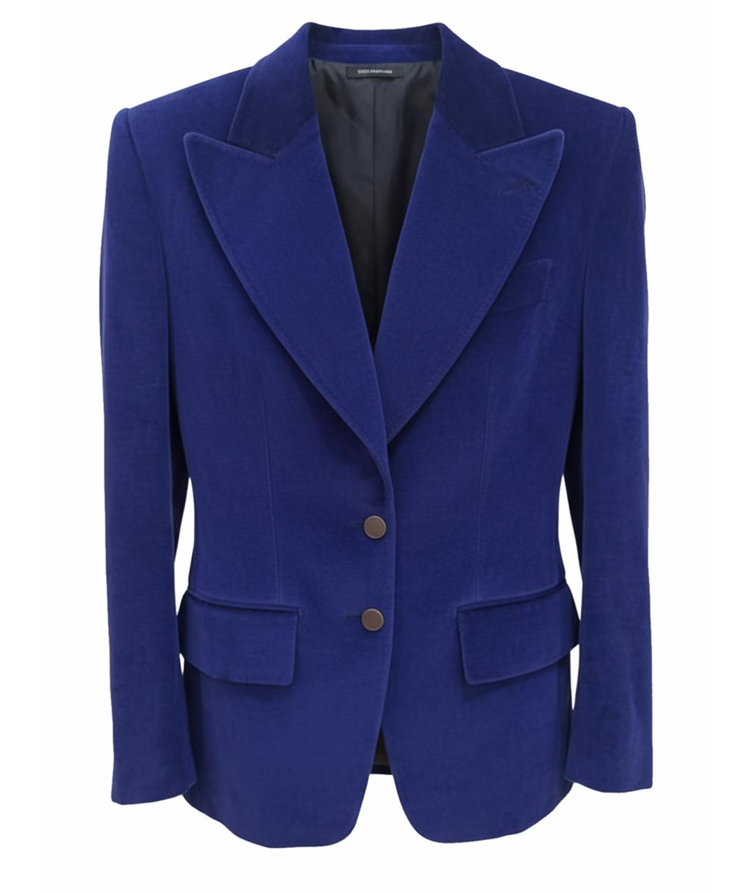 TOM FORD Синий бархатный жакет/пиджак, фото 1