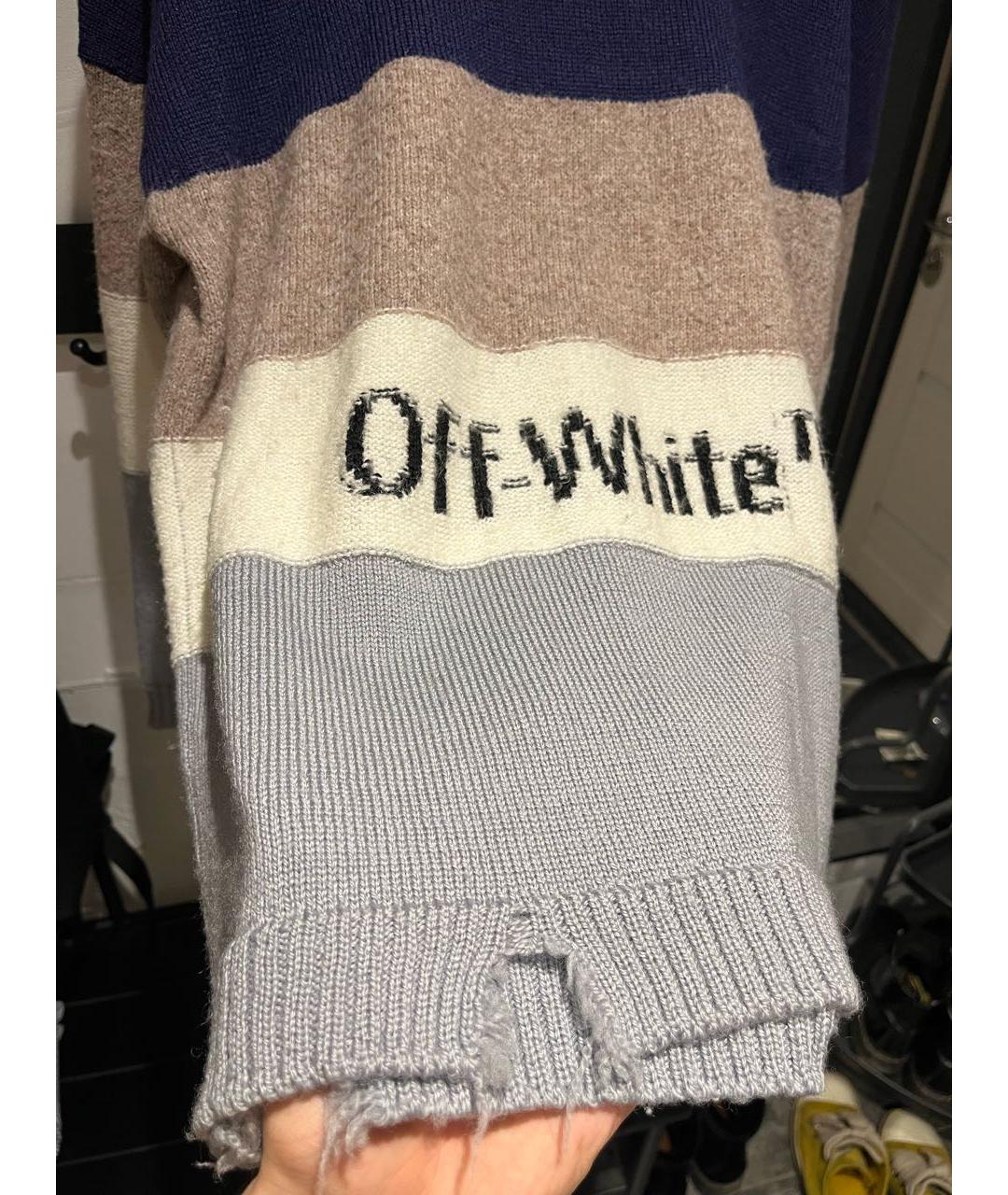 OFF-WHITE Мульти шерстяной джемпер / свитер, фото 5