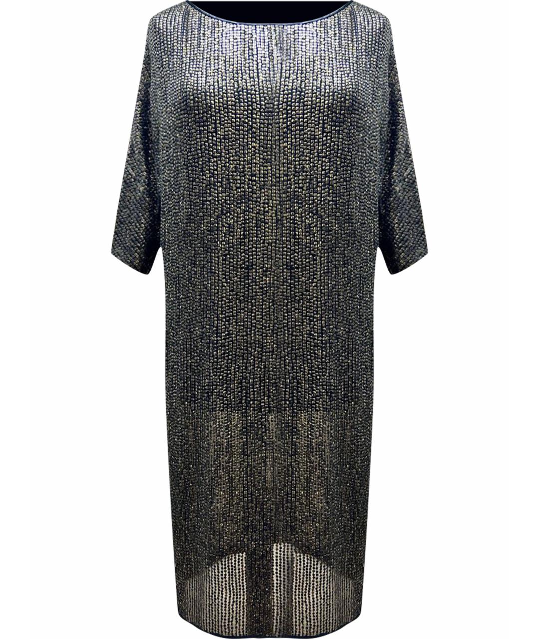 ETRO Золотое шелковое коктейльное платье, фото 1