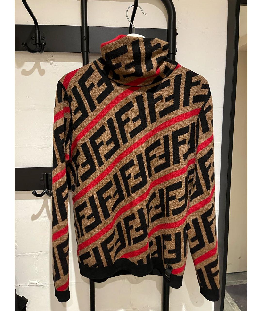 FENDI Мульти шерстяной джемпер / свитер, фото 6