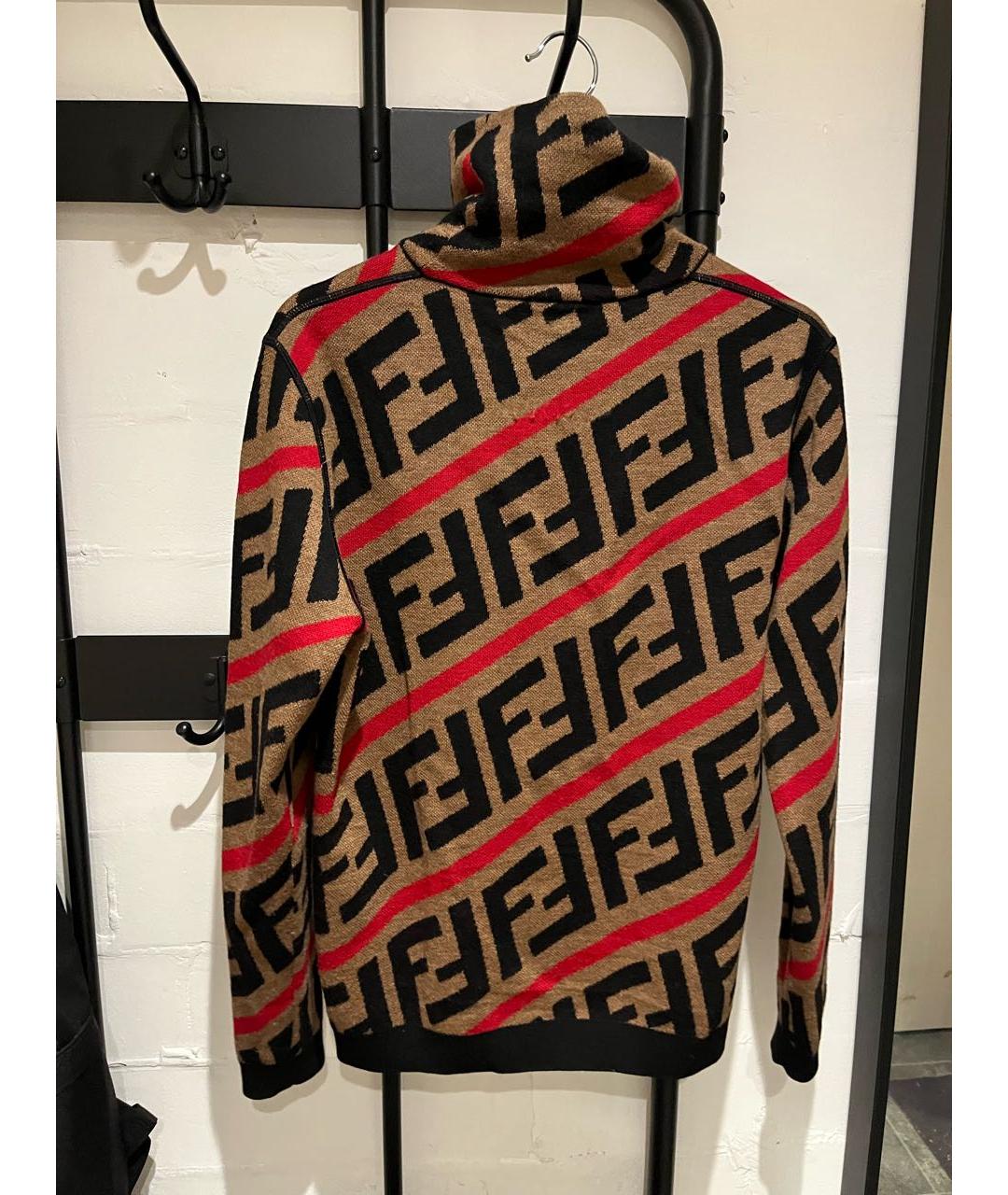 FENDI Мульти шерстяной джемпер / свитер, фото 2