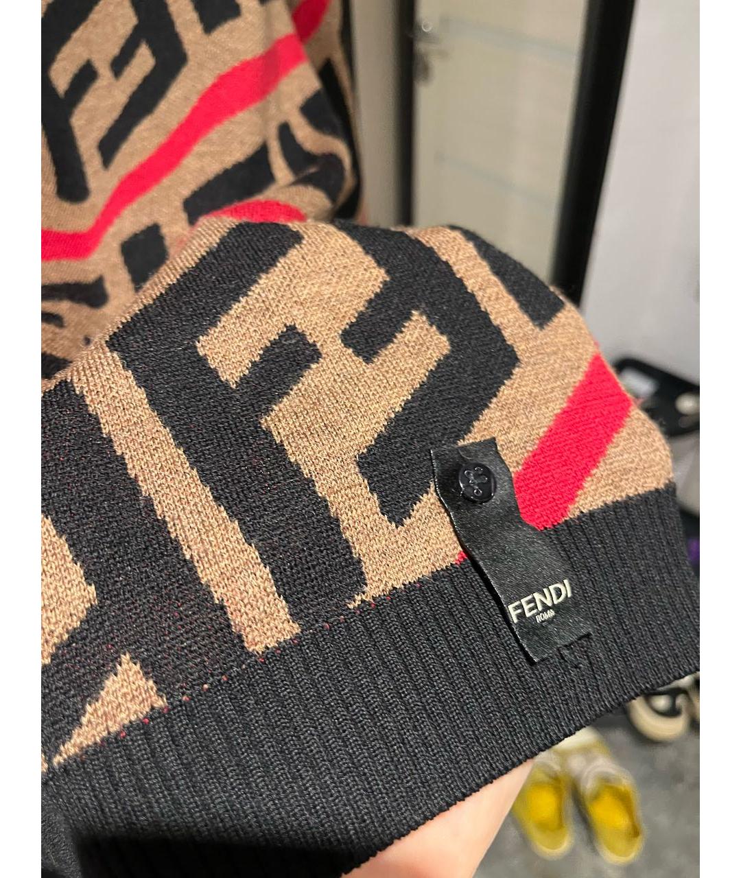 FENDI Мульти шерстяной джемпер / свитер, фото 4