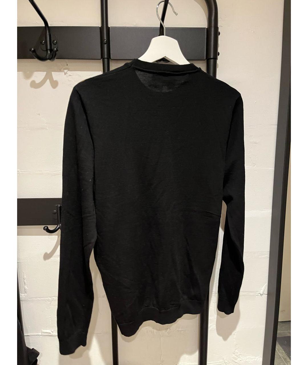 FENDI Черный шерстяной джемпер / свитер, фото 2