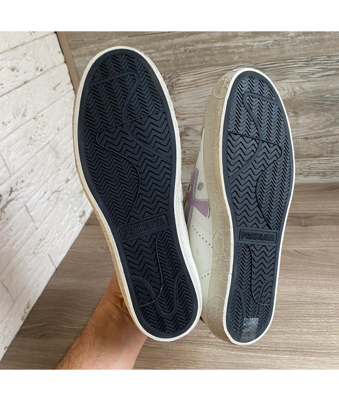 PREMIATA Белые кожаные кеды, фото 5