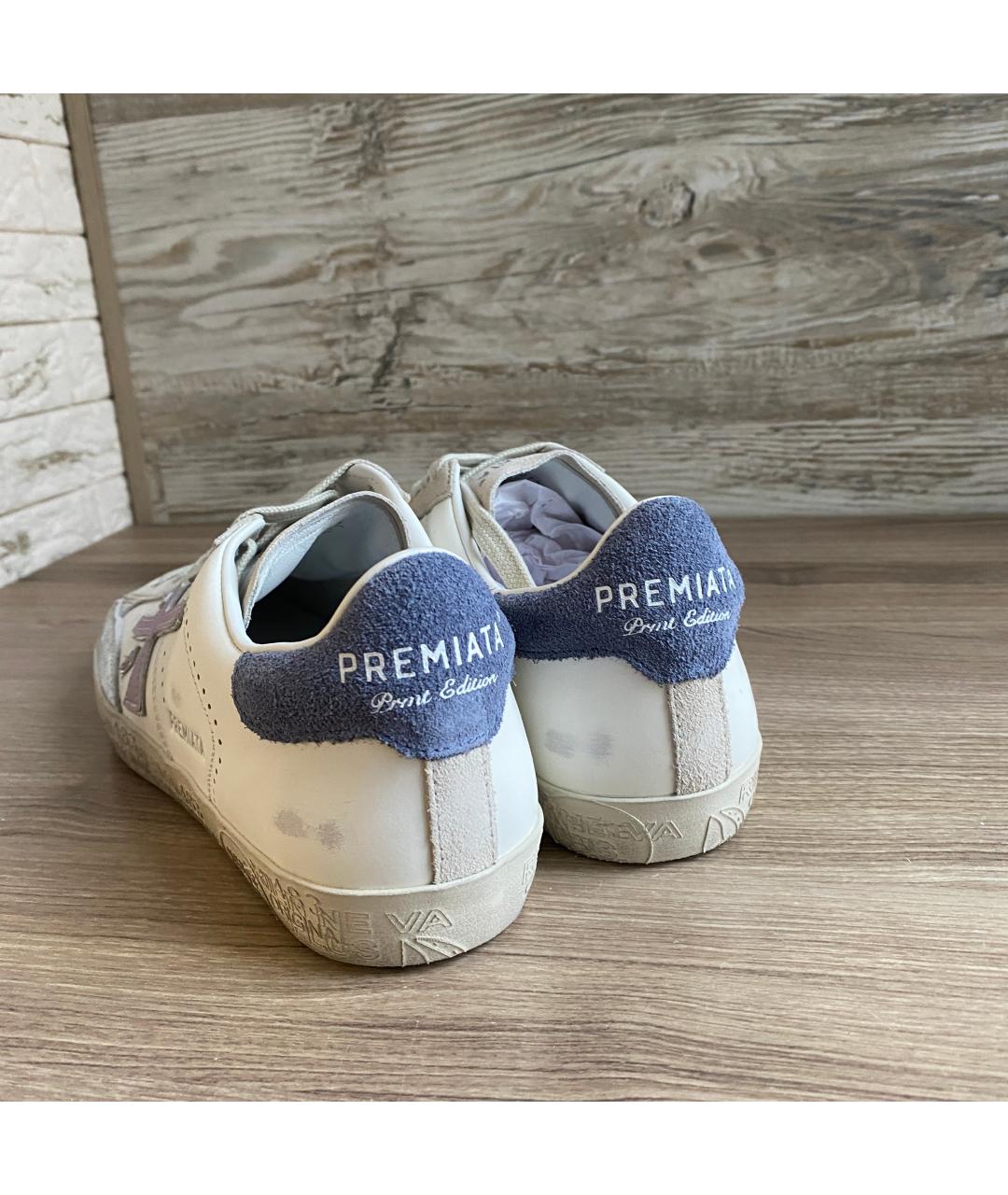 PREMIATA Белые кожаные кеды, фото 4