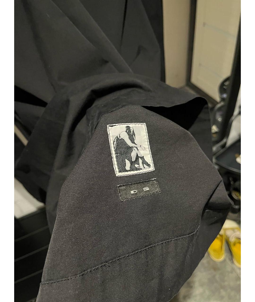 RICK OWENS DRKSHDW Черный полиэстеровый тренч / плащ, фото 3