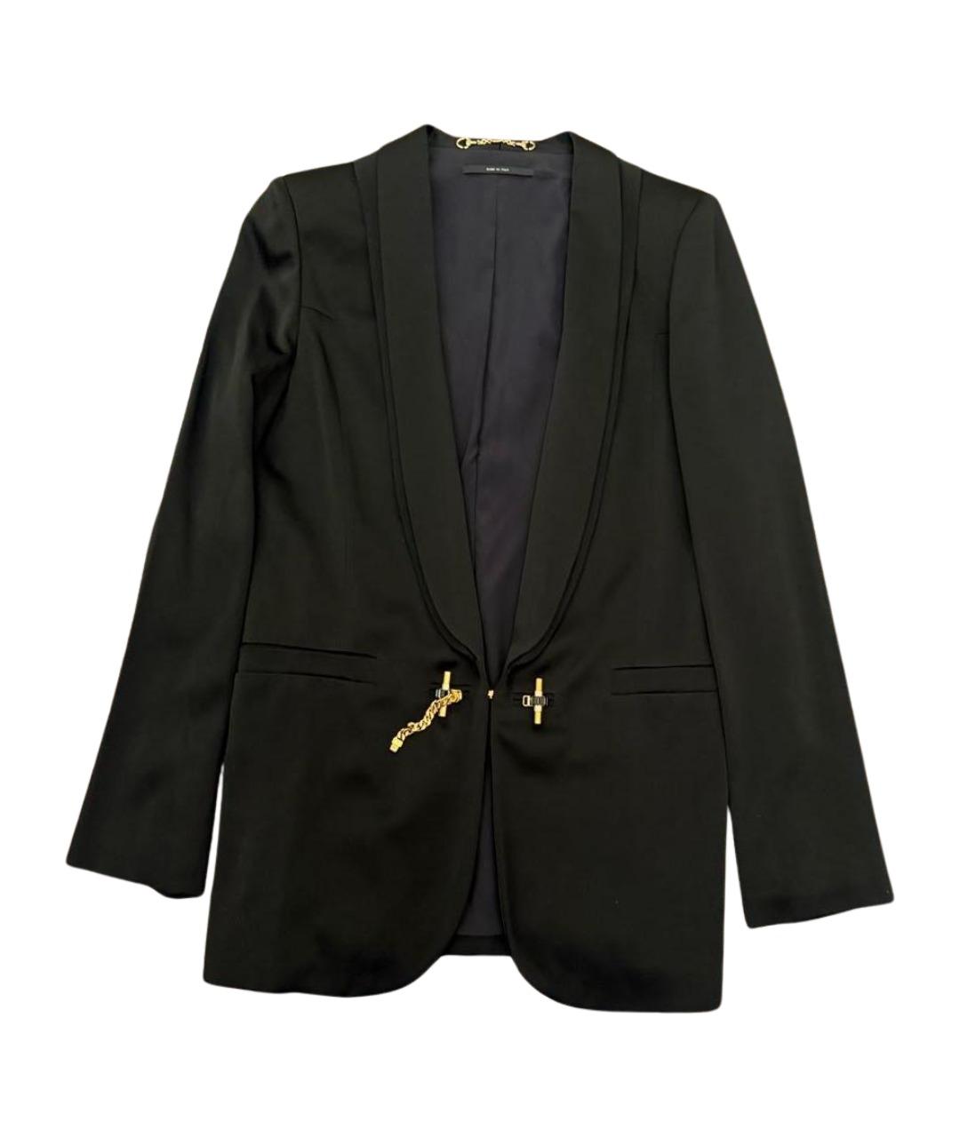 GUCCI Черный шелковый жакет/пиджак, фото 1