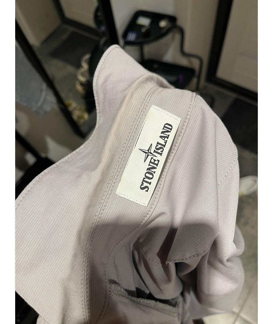 STONE ISLAND Серая хлопковая куртка, фото 5