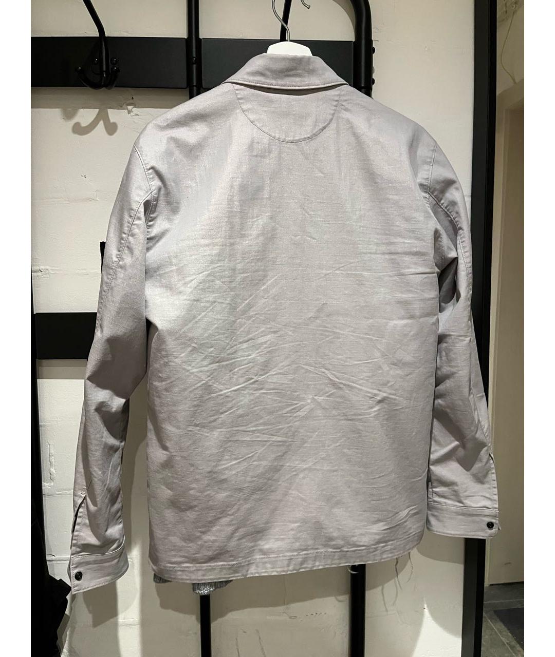 STONE ISLAND Серая хлопковая куртка, фото 2