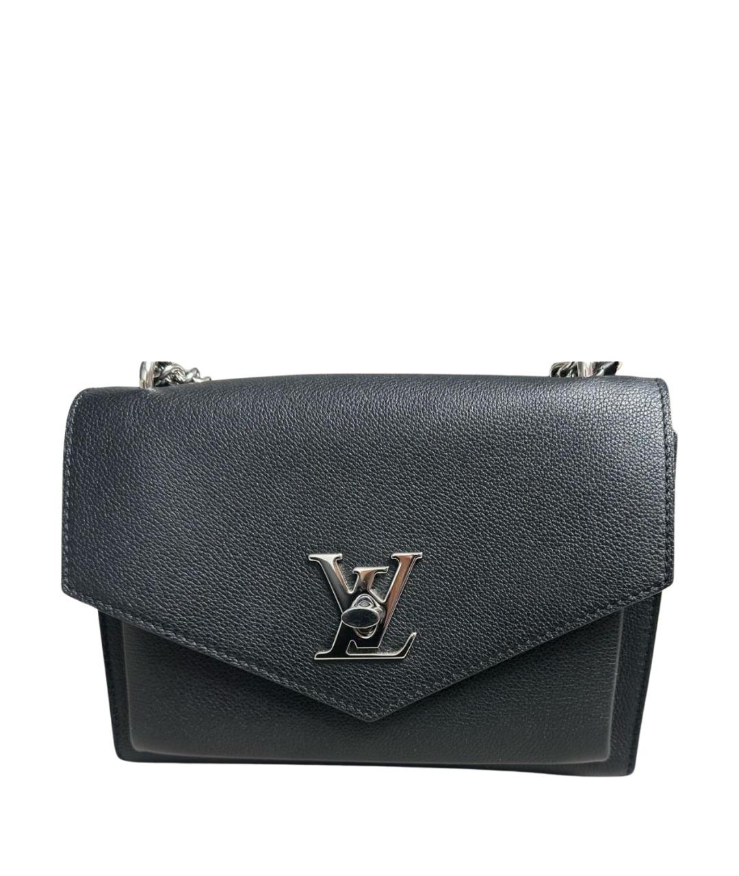 LOUIS VUITTON Черная кожаная сумка через плечо, фото 1