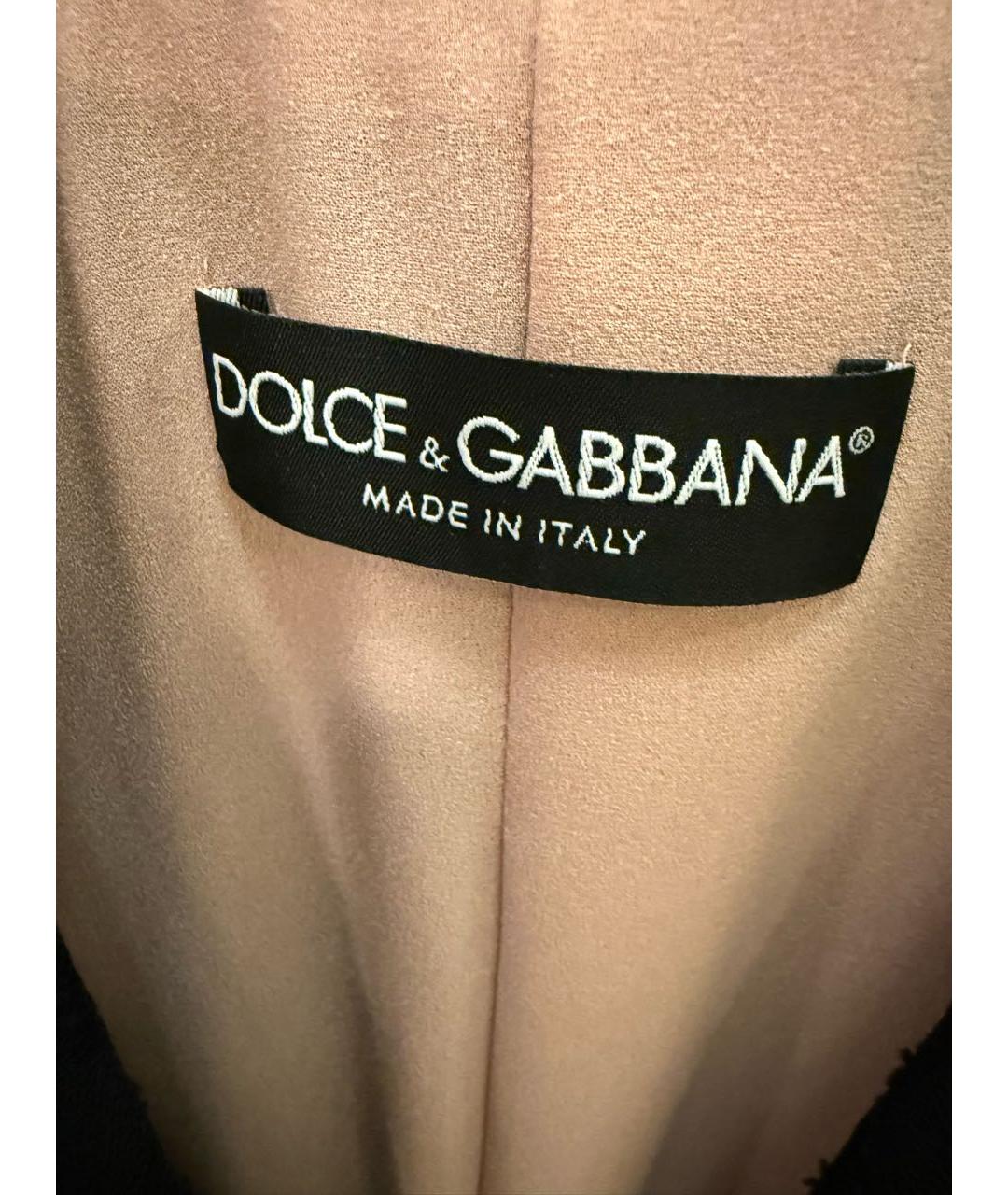 DOLCE&GABBANA Черный шерстяной жакет/пиджак, фото 2
