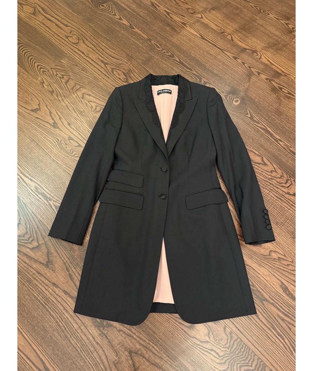 DOLCE&GABBANA Черный шерстяной жакет/пиджак, фото 8