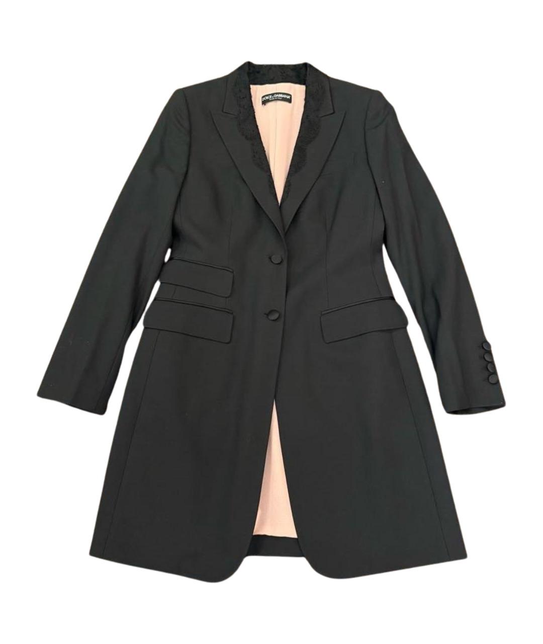 DOLCE&GABBANA Черный шерстяной жакет/пиджак, фото 1