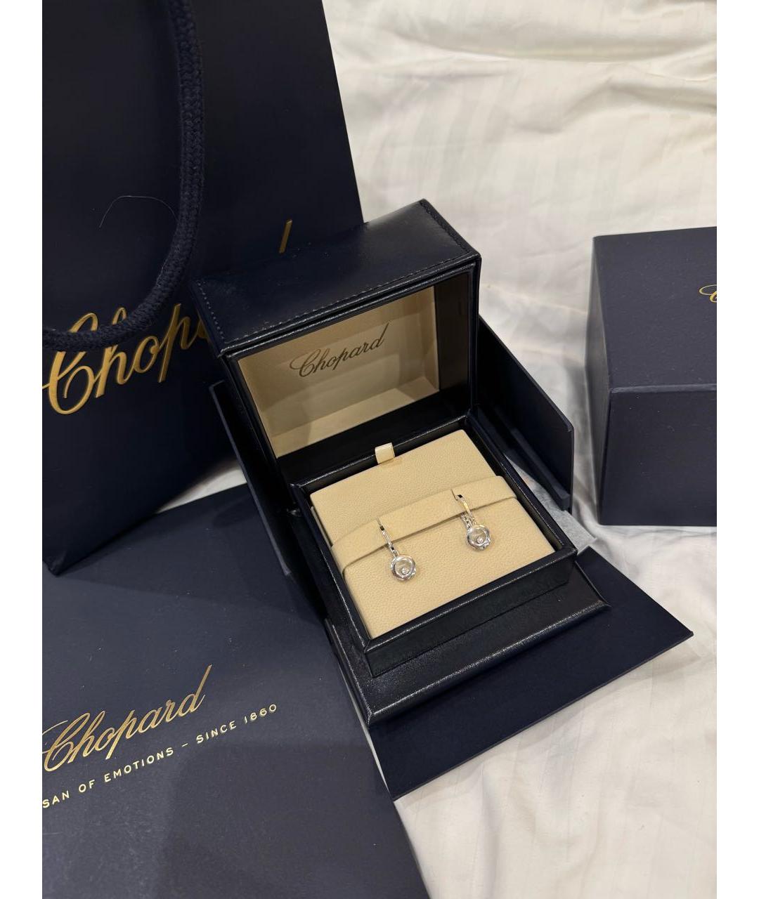 CHOPARD Серебряные серьги из белого золота, фото 2