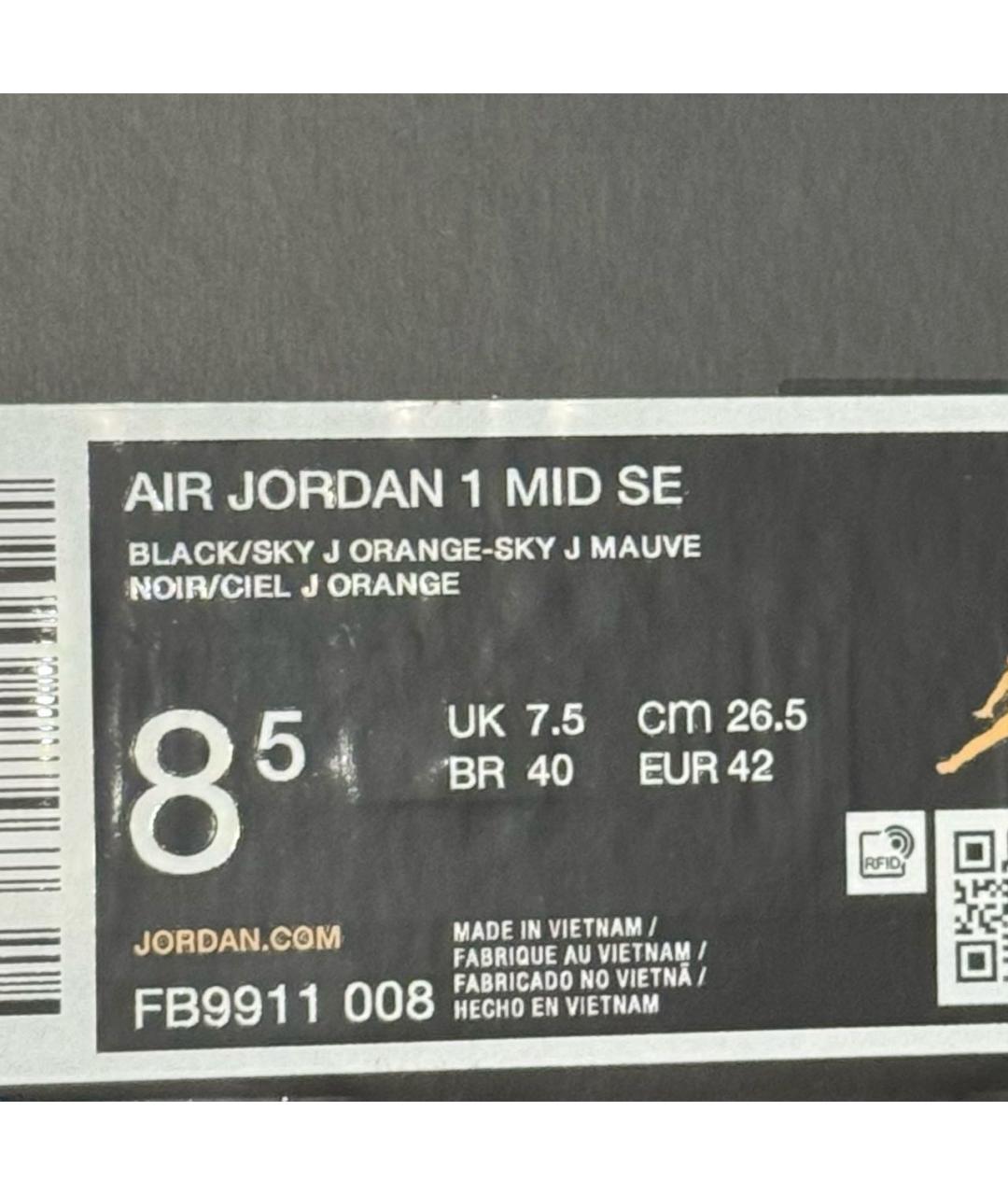 JORDAN Мульти кожаные высокие кроссовки / кеды, фото 5